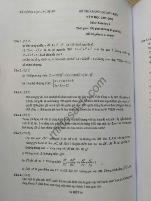 TUYỂN CHỌN & HƯỚNG DẪN GIẢI 100 ĐỀ THI HSG TOÁN 9 NĂM 2026