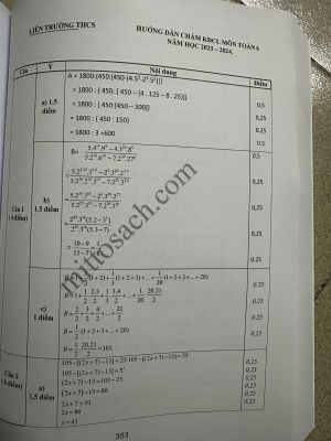 Tuyển chọn và hướng dẫn giải 123 đề thi học sinh giỏi Toán 6 (năm 2023-2024)