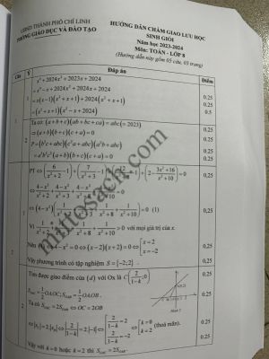 Tuyển chọn và hướng dẫn giải 123 đề thi học sinh giỏi Toán 8 chương trình mơi 2023-2024