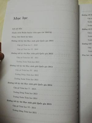 Tuyển tập 10 năm gặp gỡ toán học, trường đông, trường xuân miền nam