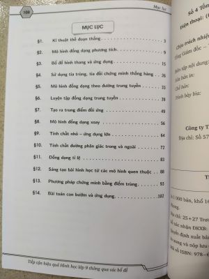 BỘ HÌNH HỌC LỚP 9 (2 quyển)  - ĐẶNG THÀNH TRUNG ( miễn phí ship ))