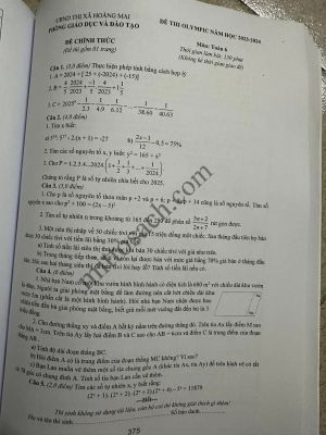 Tuyển chọn và hướng dẫn giải 123 đề thi học sinh giỏi Toán 6 (năm 2023-2024)