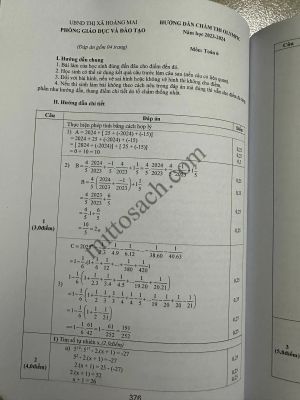 Tuyển chọn và hướng dẫn giải 123 đề thi học sinh giỏi Toán 6 (năm 2023-2024)