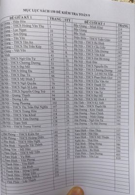 150 ĐỀ KIỂM TRA ĐỊNH KỲ TOÁN 9 - CHƯƠNG TRÌNH MỚI (Miễn phí giao hàng)