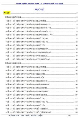 Tuyển tập đề thi đội tuyển HSG Quốc Gia Môn Toán 2017 - 2024 - Huỳnh Kim Linh  (miễn phí giao hàng)