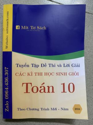 Tuyển chọn và hướng dẫn giải đề thi học sinh giỏi Toán 10 năm 2024 (miễn phí giao hàng)