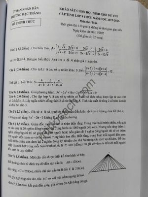 TUYỂN CHỌN & HƯỚNG DẪN GIẢI 100 ĐỀ THI HSG TOÁN 9 NĂM 2026
