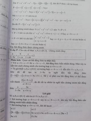 Những kỹ năng đặc sắc giải toán bất đẳng thức 