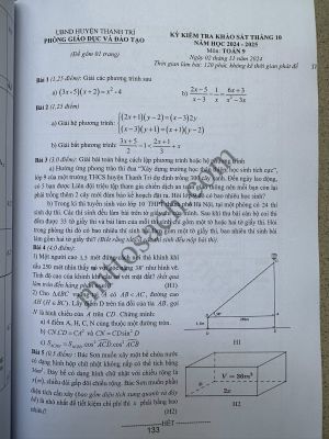 101 đề Khảo Sát, Thi Thử vào lớp 10 Tại Hà Nội (Chương trình mới)