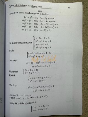 Hệ phương trình và phương trình chứa căn thức - Nguyễn Vũ Lương