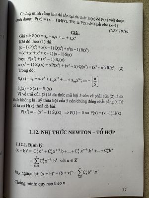 Bất đẳng thức về đa thức