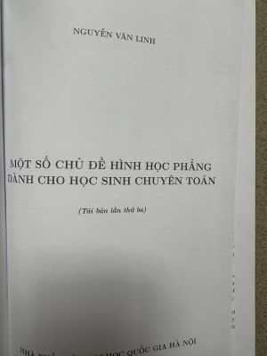 Một số chuyên đề Hình hoc phẳng - Nguyễn Văn Linh - Tái bản lần 3
