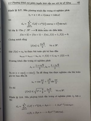 SAI PHÂN & ĐỊNH LÝ ÁP DỤNG -Nguyễn Văn Mậu