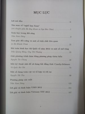 Các phương pháp giải toán qua kì thi Olympic: Gặp gỡ toán học 2012