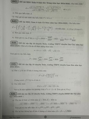 Các chuyên đề luyện thi vào lớp 10 chuyên Toán (miễn phí giao hàng)