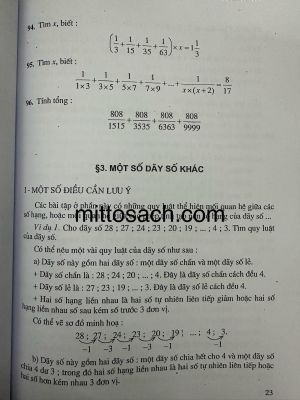 Các dãy số ở tiểu học