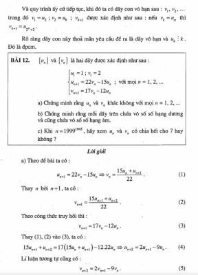 Các chuyên đề số học bồi dưỡng học sinh giỏi THPT Tập 2: Số học và dãy số - Phan Huy Khải