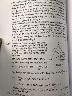 Chuyên đề bồi dưỡng học sinh giỏi Toán THPT: Bất đẳng thức hình học - Vũ Đình Hòa