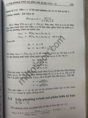 SAI PHÂN & ĐỊNH LÝ ÁP DỤNG -Nguyễn Văn Mậu
