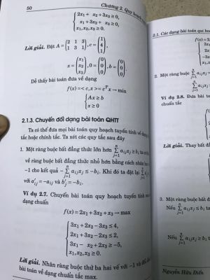 Tối ưu tuyến tính và ứng dụng - Nguyễn Hữu Điển 