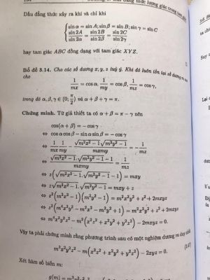 Chuyên đề bồi dưỡng học sinh Chuyên Toán: Chuyên đề chọn lọc lượng giác và áp dụng - Nguyễn Văn Mậu