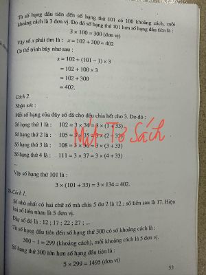 Các dãy số ở tiểu học