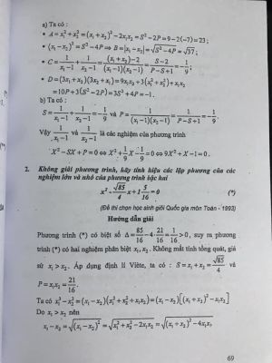 Chuyên đề bồi dưỡng HSG THCS Phương trình bậc hai và ứng dụng - Nguyễn Đức Tấn