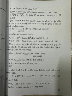 Lý thuyết số: Các định lí cơ bản và Bài tập chọn lọc - PGS Vũ Dương Thụy - Nguyễn Văn Nho - Trần Hữu Nam