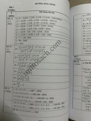 Tuyển chọn và hướng dẫn giải 123 đề thi học sinh giỏi Toán 6 (năm 2023-2024)