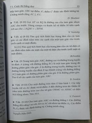 CÁC KỲ OLYMPIC MANG TÊN - KVANT 134 - Sharygina, Zaslavsky 2010 - 2014 - Nguyễn Hữu Điển dịch