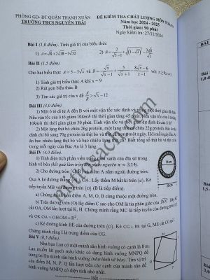 101 đề Khảo Sát, Thi Thử vào lớp 10 Tại Hà Nội (Chương trình mới)