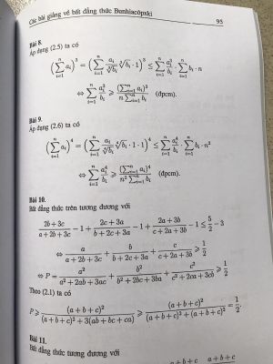 Một số bài giảng về bất đẳng thức Bunhiacopxki