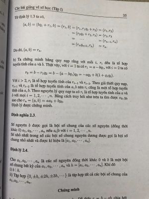 Bài giảng số học tập 1 - Nguyễn Vũ Lương