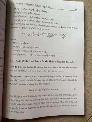 Chuyên đề Đa thức đối xứng và áp dụng - Nguyễn Văn Mậu