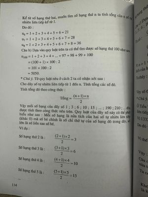 Các dãy số ở tiểu học