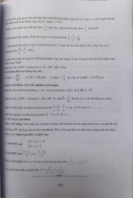 150 ĐỀ KIỂM TRA ĐỊNH KỲ TOÁN 9 - CHƯƠNG TRÌNH MỚI (Miễn phí giao hàng)