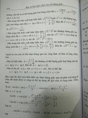 Một số bài toán chọn lọc về lượng giác - Nguyễn Văn Mậu