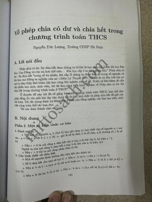 Các chuyên đề BD Giáo viên Toán THCS - Tuyên Quang