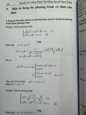 Hệ phương trình và phương trình chứa căn thức - Nguyễn Vũ Lương