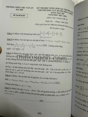 Tuyển chọn và hướng dẫn giải đề thi học sinh giỏi Toán 10 năm 2024 (miễn phí giao hàng)