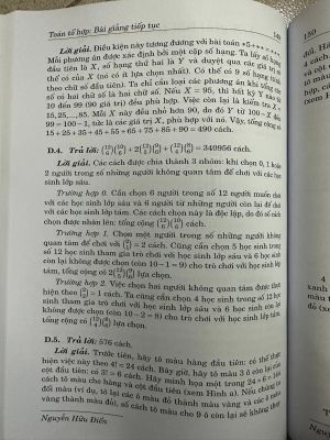 TOÁN TỔ HỢP BÀI GIẢNG TIẾP TỤC - Raskina, Shapovalov - Nguyễn Hữu Điển dịch