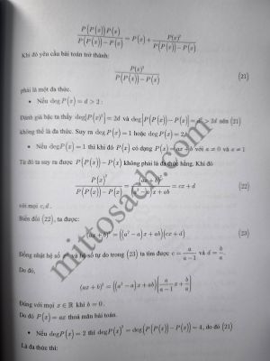 Một số bài viết về Đa Thức Bồi Dưỡng HSG THPT Chương trình mới (free ship)