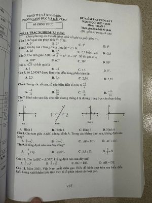 Tuyển tập 169 đề kiểm tra định kỳ toán 7 (Sách kết nối tri thức - miễn phí giao hàng)