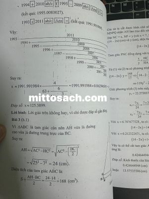 Tuyển tập các đề thi Giải toán trên máy tính (Trung học cơ sở 2003-2011)