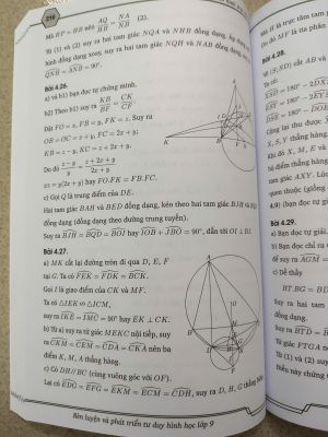 BỘ HÌNH HỌC LỚP 9 (2 quyển)  - ĐẶNG THÀNH TRUNG ( miễn phí ship ))