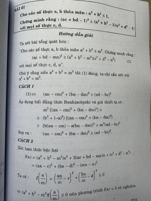 Các bài toán bất đẳng thức có nhiều cách giải - Nguyễn Đức Tấn