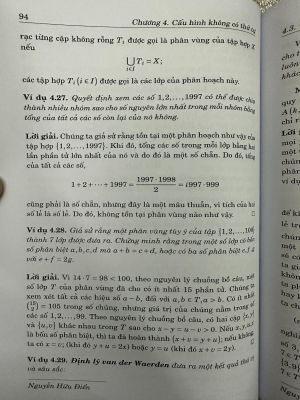 ĐẾM VÀ CẤU HÌNH Phần 2 - SỐ HỌC TỔ HỢP - Jiri Herman - Radan Kucera - Jaromir Simsa - Nguyễn Hữu Điển dịch