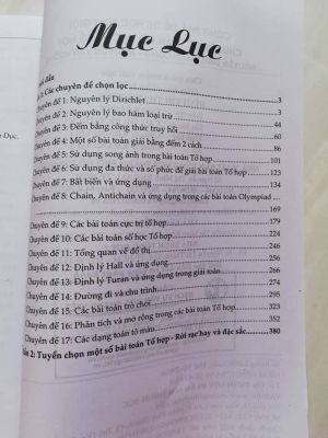 Công phá đề thi HSG Chuyên đề toán tổ hợp rời rạc - Nguyễn Đình Thành Công (miễn phí giao hàng)