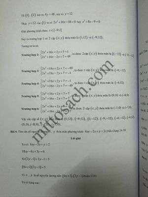 Bồi dưỡng HSG TOÁN 9 - Tập 3 - Đại số - Phương trình bậc hai, hàm số, đồ thị - Phương trình nghiệm nguyên - Thống kê (miễn phí giao hàng)