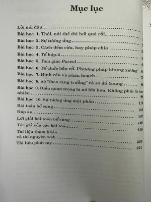 TOÁN TỔ HỢP BÀI GIẢNG TIẾP TỤC - Raskina, Shapovalov - Nguyễn Hữu Điển dịch